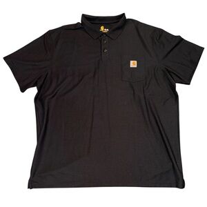 Carhartt Men's Classic Black Polo Mens 3XL-TALL